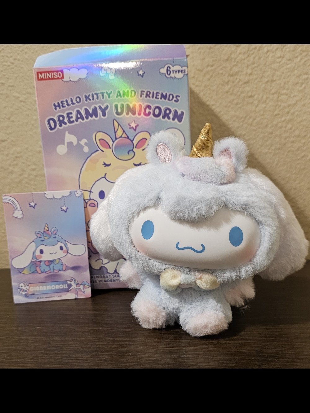 Miniso Cinnamoroll Dreamy Unicorn Plush Bag Charm